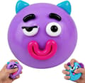 DIY Ansikte Squishy Leksak Kuriosa Hundansikte Squishy Söt Långsam Stigning Avkopplande Sensorisk Fidget Lindring för Ångestlindring (Lila)