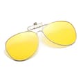 Aviator Clip-on Mörkerseende Körglasögon Över Receptbelagda Glasögon Uppfällbara Gula Antireflex Polariserade