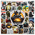 Miniatyrbild 1 av 8: 50X spel Helldivers Steam Game Stickers Scrapbook Hydro Flask Bagage Graffiti