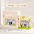 Miniatyrbild 1 av 3: Mini Kubiska Djur Serie Modell 3D Pussel Mikro Byggklossar DIY 6096 Koala