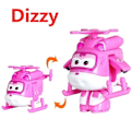 Miniatyrbild 2 av 6: 12 st Animation Super Wings Flygplan Transformerbar Robot Actionfigurer Leksak Present