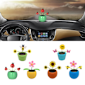 Miniatyrbild 2 av 4: Solar Dancing Toy Flower Assorted Style Solar Powered Dancing Flower Bobblehead