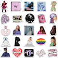 Miniatyrbild 3 av 8: 50X Ariana Grande Singer Pop Icon Stickers Iphone Laptop Ipad Hydro Flask Gift