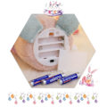 Miniatyrbild 4 av 7: Påskkanin Dvärg Ansiktslös docka Dekor Ägg Håller Desktop Ornament LED-lampor Pink One Size