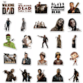 Miniatyrbild 2 av 9: 50X The Walking Dead TV Zombie Negan Rick Stickers Suvival Apocalypse Show Game