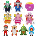 Miniatyrbild 2 av 2: Super Mario Bros Wonder plyschleksaker Elefantstoppad docka Julklappar för barn Ice Mario -10 inch