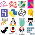 Miniatyrbild 4 av 4: 100 st Programmering Java C++ Coding Hacker Coder IT Engineers Stickers Room Decal