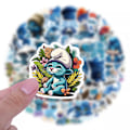 Miniatyrbild 4 av 4: 60X Söt Smurf Cat TikTok Meme Stickers Notebook Laptop Dekal Graffiti Barnpresent