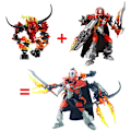 Miniatyrbild 1 av 4: Hero Factory Star Warrior Bionicle Byggklossar Mech Modell för Barn 2 Set No Original Box