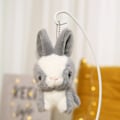Miniatyrbild 4 av 7: 1 ST tecknad plysch kanin leksak små dockor mjuk kanin bukett semester gåva white-Bunny