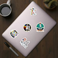 Miniatyrbild 7 av 7: 50 st NASA Space Astronaut Interstellar Travel Stickers Graffiti Skateboard Moon