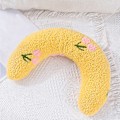 Miniatyrbild 1 av 7: Sömnkudde för husdjur Mjuk Fluffig Hund Katt U-formad kudde Lugnande leksak Yellow #02