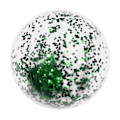 Miniatyrbild 1 av 3: Transparent PVC uppblåsbar badboll Elastisk badboll Konfetti boll poolleksak Green