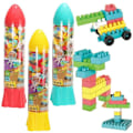 Miniatyrbild 1 av 10: Rymd Byggklossar För Barn Pedagogisk Konstruktionsleksak Set med 150/100 st Space Rocket - 106 Pcs