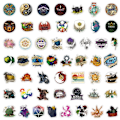 Miniatyrbild 2 av 7: 100X Dungeons Dragons Fantasy RPG Badge Stickers Telefon Notebook Laptop Graffiti