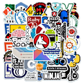 Miniatyrbild 2 av 7: 50X programmering Linux C++ Python Hacker IT Geeks Toy Software Stickers PC-dekaler