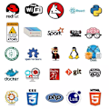 Miniatyrbild 4 av 7: 50X programmering Linux C++ Python Hacker IT Geeks Toy Software Stickers PC-dekaler