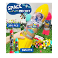 Miniatyrbild 3 av 10: Rymd Byggklossar För Barn Pedagogisk Konstruktionsleksak Set med 150/100 st 330 Pcs Building Block