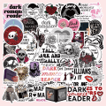 Miniatyrbild 1 av 9: 50X Populära Dark Romance Reader Death Rose Stickers Hydro Flask Guitar Graffiti