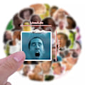 Miniatyrbild 3 av 4: 50X Nicolas Cage Meme Protrait Stickers Skådespelare Gitarr Hydro Flask Notebook Telefon