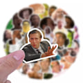 Miniatyrbild 4 av 4: 50X Nicolas Cage Meme Protrait Stickers Skådespelare Gitarr Hydro Flask Notebook Telefon