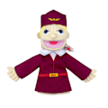 Miniatyrbild 1 av 10: Mjuk Plyschleksak Handdocka, Roliga Dockor Leksak Professionell Karaktär Handdocka❀ #10