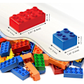Miniatyrbild 2 av 5: Mega Byggklossar för Barn Utbildande Byggleksaker Tegelstenar Set 150st Toy Set 150pcs