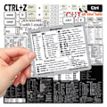 Miniatyrbild 3 av 4: 30st kortkommandon Snabbtangenter PC Mac OS Learning Memorandum IT Geek Stickers