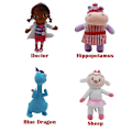Miniatyrbild 2 av 6: Doc McStuffins Hallie Plyschleksak Mjuk gosedjurdocka 4st