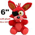 Miniatyrbild 3 av 6: FNAF Plysch Five Nights at Freddy's Sanshee Röd Foxy Mjuk Plyschleksak Pojkpresenter Leksaker