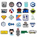 Miniatyrbild 3 av 7: 50X programmering Linux C++ Python Hacker IT Geeks Toy Software Stickers PC-dekaler