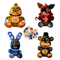 Miniatyrbild 2 av 3: Mjukdjur Gosedjur Nalle Kanin Spel FNAF Plyschleksaker Barnpresent 20 CM Big Brown Bear