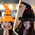 Miniatyrbild 2 av 5: Söt Halloween Pumpa Elf Hatt För Dans Performance Party 30*30*40cm Yellow