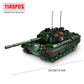 Miniatyrbild 1 av 7: WW2 Militär Stridsvagn Byggklossar Set för Barn - Pansarfordonsmodell 06049 1145Pcs