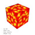 Miniatyrbild 1 av 10: Rikt utbud av magnetiska block Minecraft-kuber DIY Byggleksaker Set 10 st 68 lava