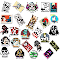 Miniatyrbild 3 av 4: NYA 50ST STAR WARS EMPIRE STRIKES BACK JEDI DARTHVADER CHEWBACCA R2D2 KLISTERMÄRKAR