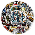 Miniatyrbild 3 av 8: 50X spel Helldivers Steam Game Stickers Scrapbook Hydro Flask Bagage Graffiti