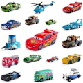 Miniatyrbild 2 av 10: Disney Pixar Bilar Blixten McQueen 1:55 Diecast Modellbil Leksak Julklapp Pojke Sheriff