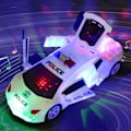 Miniatyrbild 3 av 4: Elektrisk deformation roterande leksak polisbil med lätt ljud pojk leksak för barn
