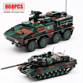 Miniatyrbild 3 av 7: WW2 Militär Stridsvagn Byggklossar Set för Barn - Pansarfordonsmodell 06049 1145Pcs