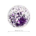 Miniatyrbild 3 av 3: Transparent PVC uppblåsbar badboll Elastisk badboll Konfetti boll poolleksak Purple