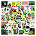 Miniatyrbild 1 av 4: 60st Feid och Ferxxo Green Man Stickers Gitarr Skateboard Hydro Flask Graffiti
