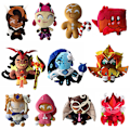 Miniatyrbild 2 av 10: Shadow Milk Cookie Plyschleksak Docka Figur Spel Cookie Run: Kingdom Gosedjur- Espresso Cookie