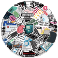 Miniatyrbild 1 av 6: 50 st PC Programmering Coder Engineers Stickers Laptop Nerd Mugg Work Station Dekal