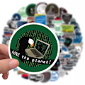 Miniatyrbild 6 av 9: 50X Programmerare Kodare Hackare Utvecklare Geek Graffiti Stickers Bärbara PC Dekaler