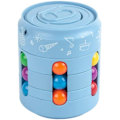 Miniatyrbild 1 av 2: Magic Cube Dekompression Gyro Stress Reliever Leksaker Fidget Toy Plast Activity Rotating Spinner Cube (Blue)