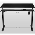 Miniatyrbillede 2 af 5: SONGMICS elektrisk bordplade, melaminbelagt, MDF, 140 x 70 x 1,8 cm, sort