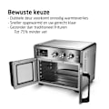 Pikkukuva 6 / 6: TurboTronic Airfryer XXL ja uuni – Kaksoisovet - 32 litraa – Hopea