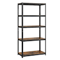 Miniatyrbillede 1 af 6: SONGMICS Reol, 40 x 90 x 180 cm, 875 kg Belastningskapacitet Rustik Brun og Sort