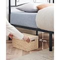 Miniatyrbillede 4 af 7: Vasagle dobbeltseng ramme, metal seng ramme, passer til 140 x 190 cm madras, sort